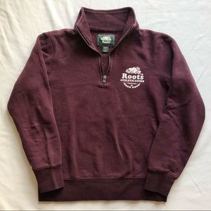 Roots Classic Maroon Quarter Zip
